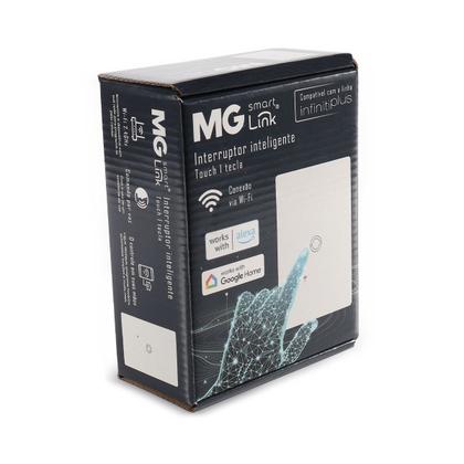 Imagem de Interruptor Touch IOT Inteligente Wi-Fi 1 Botões Alexa Margirius