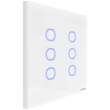 Imagem de Interruptor Touch Smart 4x4 Tramontina Branco 6 Canais