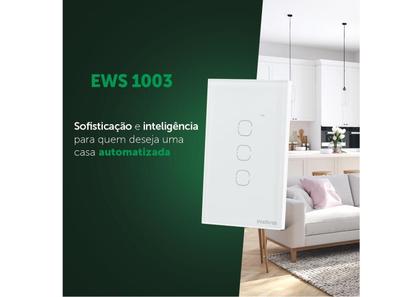 Imagem de Interruptor Touch Smart Wi-Fi 3 Teclas EWS 1003 Intelbras Izy