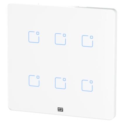 Imagem de Interruptor Touch WI-FI + RF Com Placa 4X4 Whome 6 Teclas