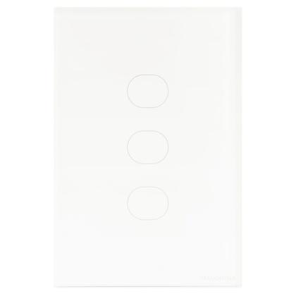 Imagem de Interruptor Touch Wi-Fi Smart Tramontina Branco com 3 Canais