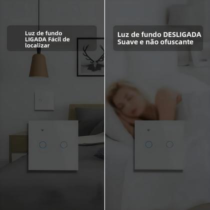 Imagem de Interruptor Touch WiFi Inteligente EU 1/2/3/4 Gang, Fio Neutro Necessário, Compatível Com Alexa E