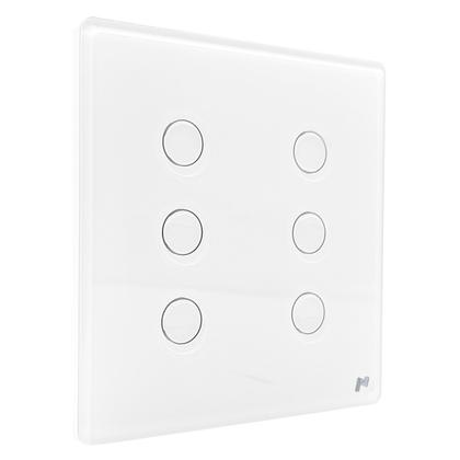 Imagem de Interruptor Touch Zigbee 4x4 6 Botões Branco Novadigital Business