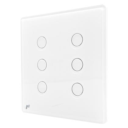 Imagem de Interruptor Touch Zigbee 4x4 6 Botões Branco Novadigital Business