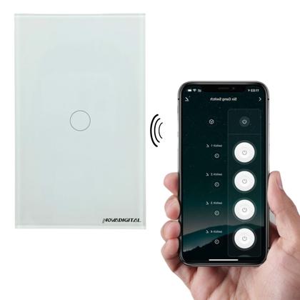 Imagem de Interruptor Touch Zigbee com 1 Botão Novadigital ZTS-1