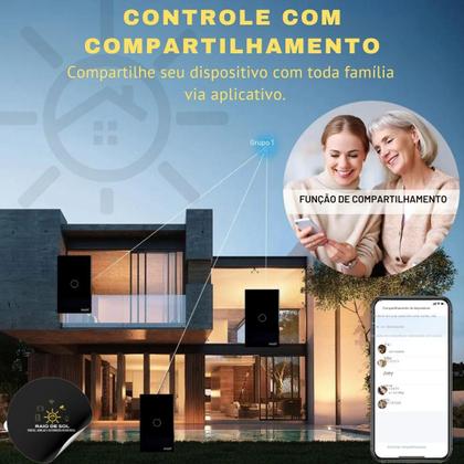 Imagem de Interruptor Touch Zigbee Smart Inteligente 1 Botão Eka
