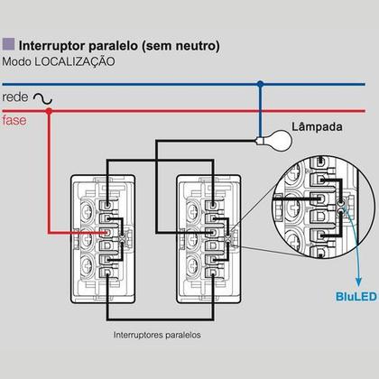 Imagem de Interruptor Triplo 4x2 3 Teclas (2 Paralelo + 1 Simples) Pial Plus+ Legrand