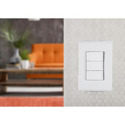 Imagem de Interruptor Triplo Liz Branco 57170070 Tramontina