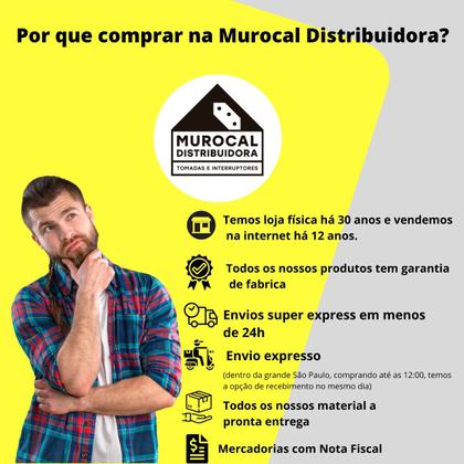 Imagem de Interruptor Triplo Simples 10a 250v C/placa 4x2 Slim Ilumi