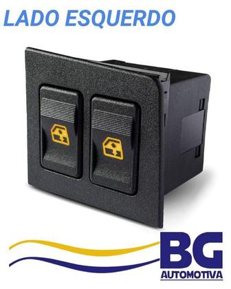 Imagem de Interruptor Vidro Elétrico Duplo Uno 02-05 Led Ambar Ld Esq