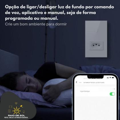 Imagem de Interruptor Wi-fi Inteligente 1 Botão e 1 Tomada Ekaza Alexa