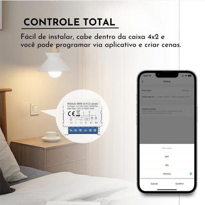 Imagem de Interruptor Wi-fi Mini 3 Canais Nova Digital Ms104b Tuya