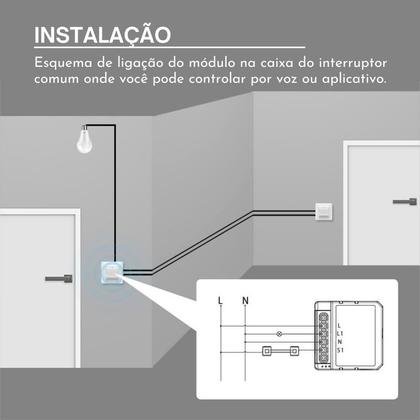 Imagem de Interruptor Wi-fi Mini 3 Canais Nova Digital Ms104b Tuya