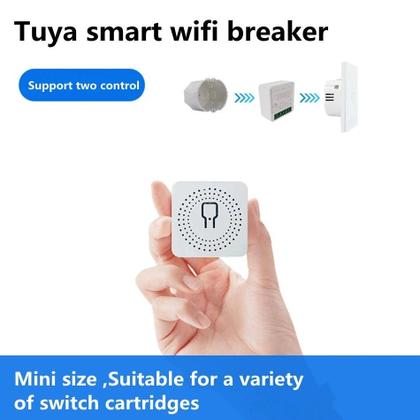 Imagem de Interruptor Wi-Fi Tuya Mini, Controle, Módulo de Automação
