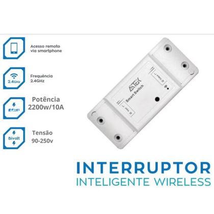 Imagem de Interruptor  Wifi Automação Residencial Wifi Kit C/2 Tecnologia Prático Fácil  Manuseio