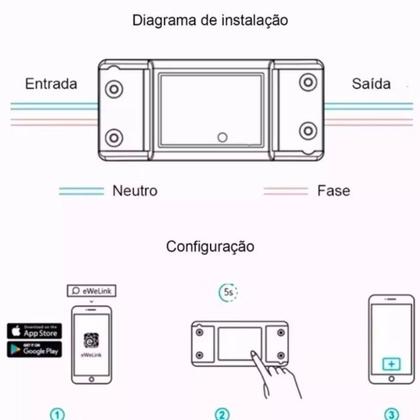 Imagem de Interruptor  Wifi Automação Residencial Wifi Kit C/2 Tecnologia Resistente