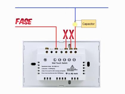 Imagem de Interruptor wifi inteligente 1 lâmpada allexa google home