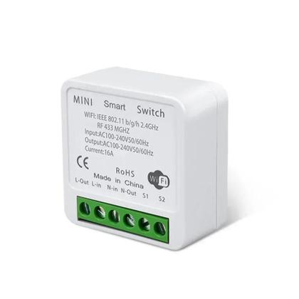 Imagem de Interruptor WiFi Inteligente 16A 20A Receptor De 433Mhz Controle Remoto Funciona Com Alexa E Google