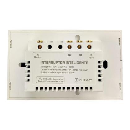Imagem de Interruptor Wifi Outmat 2 Touch Acenda E Apague Pelo Celular