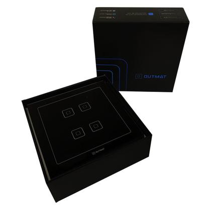 Imagem de Interruptor Wifi Outmat Touch 4 Teclas 4X4 Alexa Cel