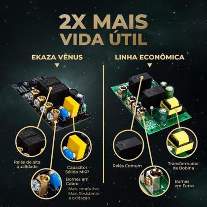 Imagem de Interruptor Wifi Soft Touch Série Vênus 2 Botão com Tomada 4x2