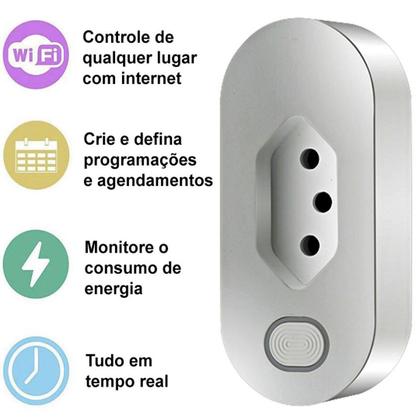 Imagem de Interruptor Wifi Tomada Inteligente Automação Bivolt
