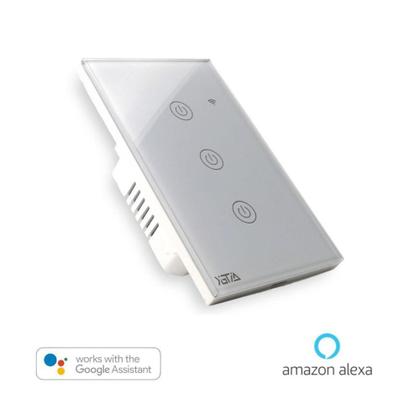 Imagem de Interruptor Wifi Touch 3 Botões Inteligente Tuya Smart  - Aitek