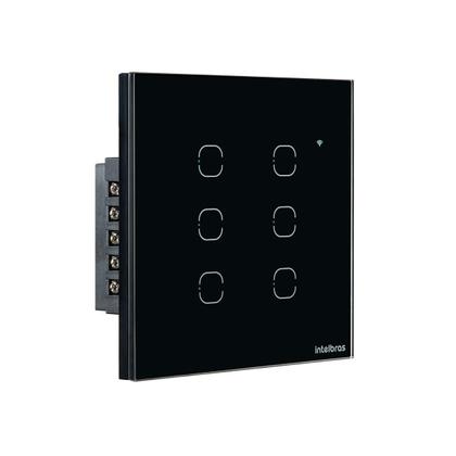Imagem de Interruptor Wifi Touch Ews 1006 Preto Intelbras