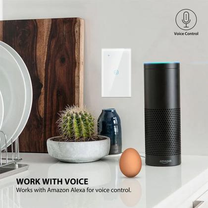 Imagem de Interruptor Wifi Touch Led 4 Botões Smart Google Home Alexa