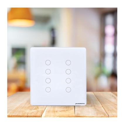 Imagem de Interruptor Zigbee 8 Botões Touch Tuya Google Alexa (Branco)