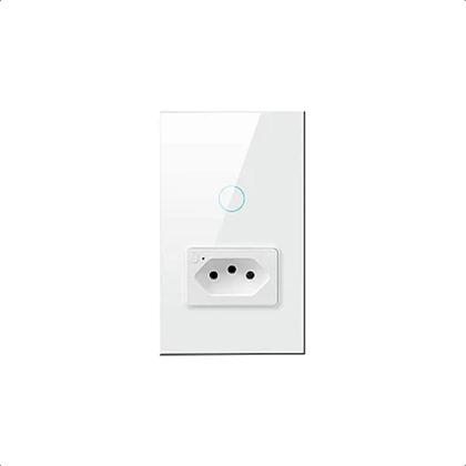 Imagem de Interruptor Zigbee Intelig Touch 1 Botão Tomada 4X2 - Branco
