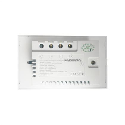 Imagem de Interruptor Zigbee Intelig Touch 1 Botão Tomada 4X2 - Branco