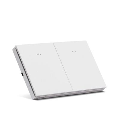 Imagem de Interruptor Zigbee Inteligente Alexa 1, 2 e 3 Botões Branco Mercúrio Lite Tecla Física Tuya