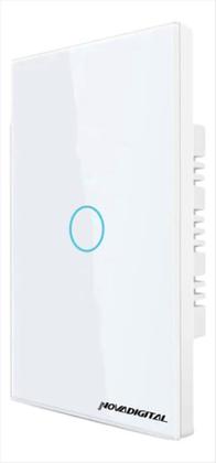 Imagem de Interruptor Zigbee Inteligente Smart 1 Botão Novadigital Branco