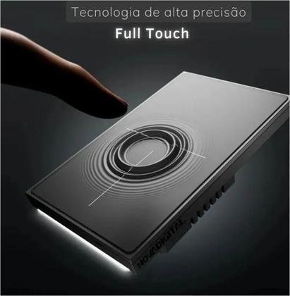 Imagem de Interruptor Zigbee Novadigital 1 Botão Topázio Preto - I12