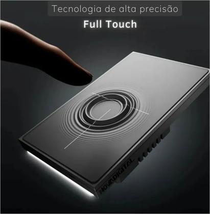 Imagem de Interruptor Zigbee NovaDigital 1 Botão Topázio Preto