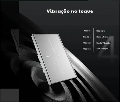 Imagem de Interruptor Zigbee Novadigital 3 Botoes Topázio Preto - I14