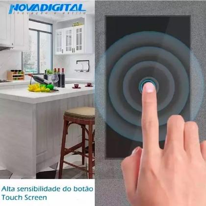Imagem de Interruptor Zigbee Touch 1 Botão Inteligente 4x2