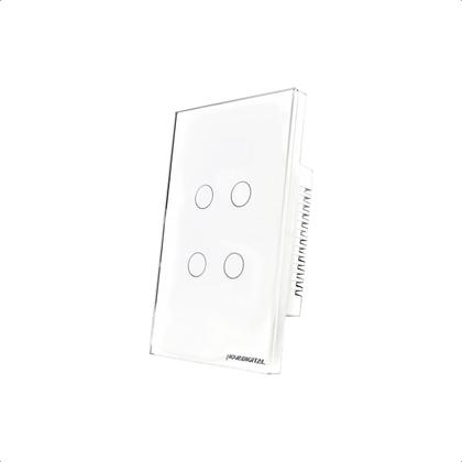 Imagem de Interruptor Zigbee Touch 4 Botões Inteligente 4x2