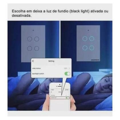 Imagem de Interruptor Zigbee Tuya/Nova Digital 4 Botões - Branco