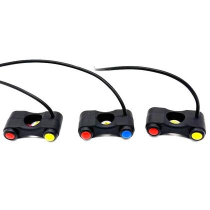 Imagem de Interruptores De Guidão De Motocicleta De 22mm Com 2 Botões Para Farol, Sinalizador, Luzes De