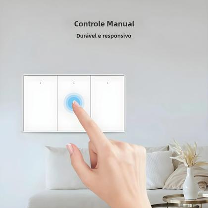 Imagem de Interruptores De Luz De Parede Inteligentes Zigbee 1 2 3 4 Gang Neutro Funciona Com Tuya Alexa