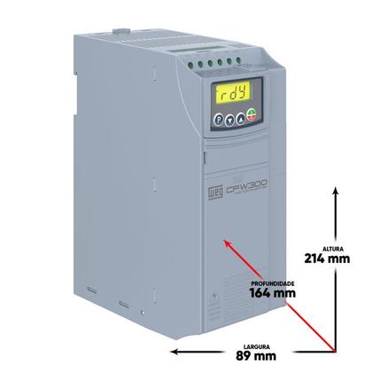 Imagem de Inversor 10CV 380V 15A de Frequência Weg CFW300 Trifásico