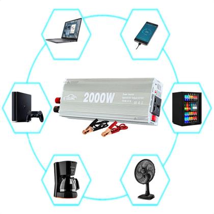 Imagem de Inversor 12v P 110v ou 220v 2000w Conversor Tensão Veicular