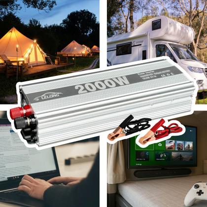 Imagem de Inversor 24v P 110v ou 220v 2000w Conversor Tensão Veicular