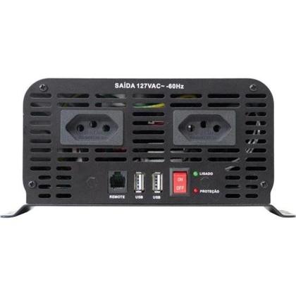 Imagem de Inversor Automotivo HAYONIK PSW111 Onda Senoidal 1000W 12V/127V