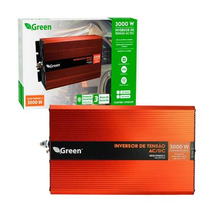 Imagem de Inversor Conversor De Tensão 3000w 12v P/ 220v Tomada C/ Usb