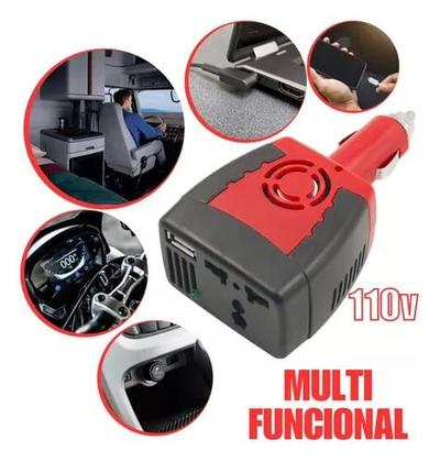 Imagem de Inversor Conversor Do Carro Tomada Veicular 12v P 220v 150w