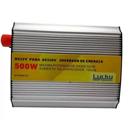 Imagem de Inversor Conversor Transformador 500W De Potência 12V-110V