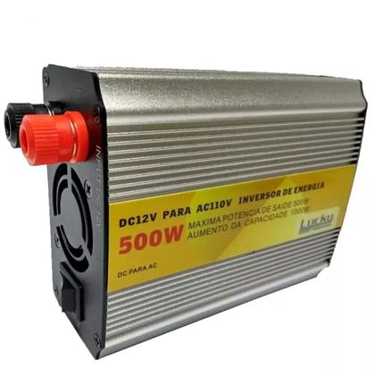Imagem de Inversor Conversor Transformador 500W De Potência 12V-110V
